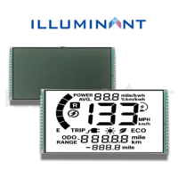 Écran LCD Mono HTN Personnalisé, Connecteur 104x52.6x2.9, Transflectif 1/4 Duty, Angle de Vision 6/12 Heures pour Applications Industrielles