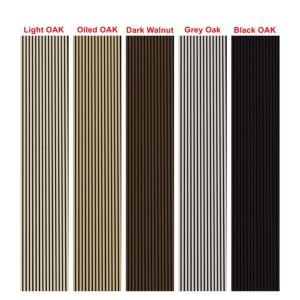 Wand und Decke Akupanel Mdf Schall dichte Lattenrost Laminierte Haustier Eiche Holz <span class=keywords><strong>Veneera</strong></span> Akustik platte für Auditorium Hall - Product Image 5