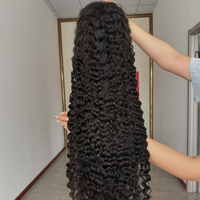 Peluca frontal de encaje HD de 40 pulgadas con densidad 250, cabello humano virgen brasileño, onda profunda, liso rizado, rizo Jerry, onda natural, 13x4