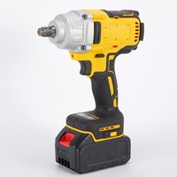 Llave de Impacto Eléctrica de Litio de 21V, 800N, Recargable, sin Escobillas, Alto Torque, para Reparación Automotriz, Grado Industrial, con Batería