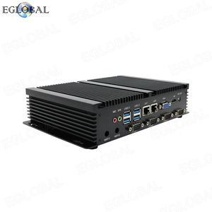 Mini PC industrial sin ventilador EGLOBAL Barebone WinXP/7/10 Intel I5 3317U 2Lan 4RS232 Barebone Desktop Mini PC Computadora Wifi HD + VGA - Product Image 3