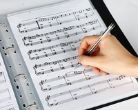 Carpeta para Partituras, Multifuncional, Impermeable, Tamaño A4, con Diseño de Notas Musicales, en Oferta