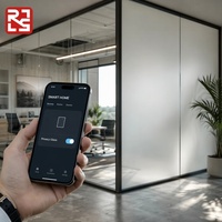 Film PDLC de haute qualité contrôlé par application pour verre intelligent stratifié, bouclier de confidentialité commutable pour bâtiments