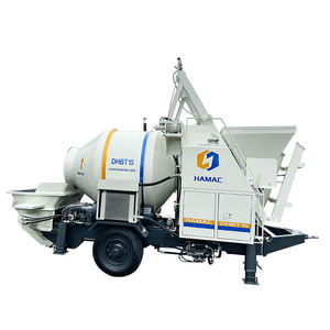 Bomba Mezcladora de Concreto Autocargable HAMAC, Alimentación Automática, Mezcladora de Concreto Móvil de Alta Eficiencia con Bomba - Product Image 6