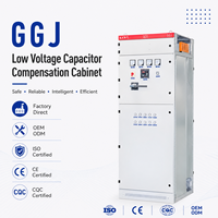 Panneau de compensation de condensateurs basse tension GGJ, triphasé 380V, armoire de correction du facteur de puissance réactif pour l'industrie minière et les usines