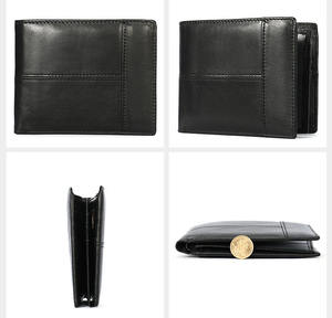 All'ingrosso accetta Logo personalizzato uomini <span class=keywords><strong>porta</strong></span> <span class=keywords><strong>carte</strong></span> borsa <span class=keywords><strong>uomo</strong></span> portafoglio RFID vera <span class=keywords><strong>pelle</strong></span> portafogli Bifold per gli uomini - Product Image 4