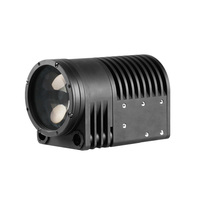 Projecteur marin commercial étanche 12V 24V DC pour alerte de sécurité des itinéraires maritimes, connecté à la batterie de véhicule ou de bateau
