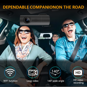 Caméra embarquée 1080P vision nocturne WiFi avec détection de mouvement et enregistrement en boucle pour vue avant et arrière - Product Image 4