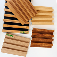 Vente d'usine : Panneaux muraux 3D en WPC PVC européens, écologiques, imperméables, ignifuges, panneaux muraux cannelés modernes en WPC
