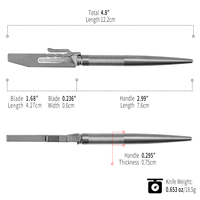 Couteau de poche EDC en titane TGZUO, outil utilitaire d'extérieur avec # 11 Lames de rechange pour couteau de chasse, couteau de chasse portable