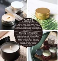 Étiquettes d'avertissement ovales pour bougies, 1000 pièces, autocollantes noires et blanches, autocollants de sécurité, étiquettes imperméables et résistantes à l'huile pour bocaux