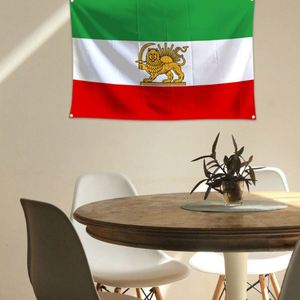 Bandera Antigua de Irán 3x5 pies con Ojales de Latón de Colores Vivos, Decoración Exterior de Poliéster 100D - Product Image 3