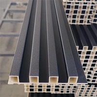 Panel dinding dekoratif Interior Modern, papan PVC plastik kayu tahan air dan tahan api untuk Interior Modern