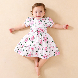 Abito da Cerimonia per Bambine Hongbo, Elegante Vestito Floreale Personalizzato per Damigelle, Abito da Principessa per Bambine - Product Image 3