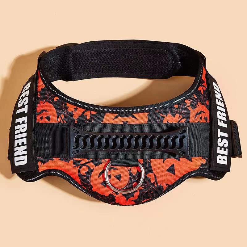 Nice Quality Hot Selling Durable Vest Style Adjustable Nylon Anti- Rushed Walking Harness For Large Dog