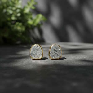 Fashion <b>Stud</b> <b>Earrings</b> 316L Stainless Steel PVD Gold Plating Sustainable Resistant - Product Image 3