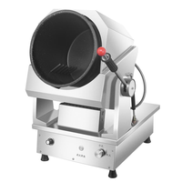 Máquina de cocina robot industrial de alta eficiencia, olla arrocera frita comercial grande con Wok giratorio automático para saltear