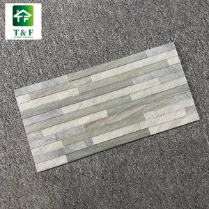 Carreaux de mur extérieurs <span class=keywords><strong>en</strong></span> céramique pour façade de maison, design <span class=keywords><strong>gris</strong></span> peint, carreaux de mur rustiques pour extérieur, design traversant - Product Image 1