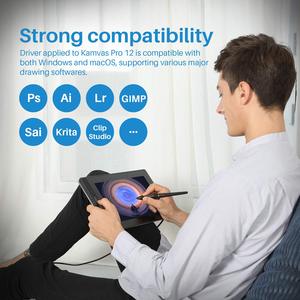 <span class=keywords><strong>HUION</strong></span> <span class=keywords><strong>KAMVAS</strong></span> Pro12 sans Batterie 120% sRGB LCD professionnel autres accessoires conception écran tactile tablette graphique moniteur de dessin - Product Image 5