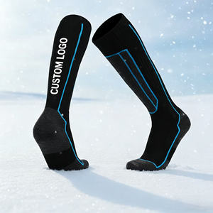 <span class=keywords><strong>Chaussettes</strong></span> de sport hautes pour enfants, <span class=keywords><strong>chaussettes</strong></span> de <span class=keywords><strong>ski</strong></span> tricotées pour grands garçons et filles, <span class=keywords><strong>chaussettes</strong></span> de sport pour adultes avec logo personnalisé - Product Image 1