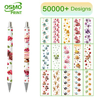 Autocollants UV DTF personnalisés pour stylos, motif tendance, prêts à l'emploi, petite taille, pour envelopper les stylos