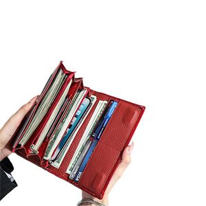 <span class=keywords><strong>Portafoglio</strong></span> Lungo da <span class=keywords><strong>Donna</strong></span> in Vera Pelle di Vacchetta Goffrata Effetto Alligatore, <span class=keywords><strong>Rosso</strong></span>, Personalizzabile, Borsa a Mano in Vera Pelle, Pochette da <span class=keywords><strong>Donna</strong></span> con Chiusura a Scatto - Product Image 5