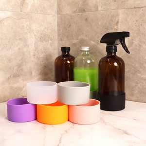Silicone <b>Boot</b> Sleeve for 16oz Water Bottle Boston Protective Anti-Slip Soft Thermal Travel Sports Bottle Bottom <b>Cover</b> - Product Image 2