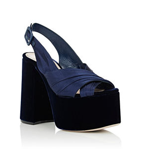 <span class=keywords><strong>Sandali</strong></span> da <span class=keywords><strong>Donna</strong></span> alla Moda con Nuovo Design Elegante, Tomaia Arricciata, Plateau Alto e Tacco a Blocco - Product Image 5