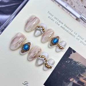 <strong>Nails</strong> Gift Ins Y2k Style Cartoon Cute Burger Summer New Unique Short Graffiti Handmade Press on <strong>Nail</strong> With Box High End Wear - Product Image 4