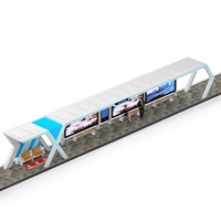 Abri d'attente extérieur moderne en structure acier pour arrêt de bus, abri intelligent avec panneau d'affichage numérique LED couleur intégré à énergie solaire, personnalisable OEM
