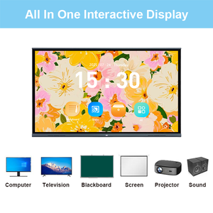 Tableau blanc interactif numérique 4K 55/65/75 pouces OEM ODM 40 points tactiles, tableau blanc intelligent IFPD AIO pour l'enseignement en classe - Product Image 4