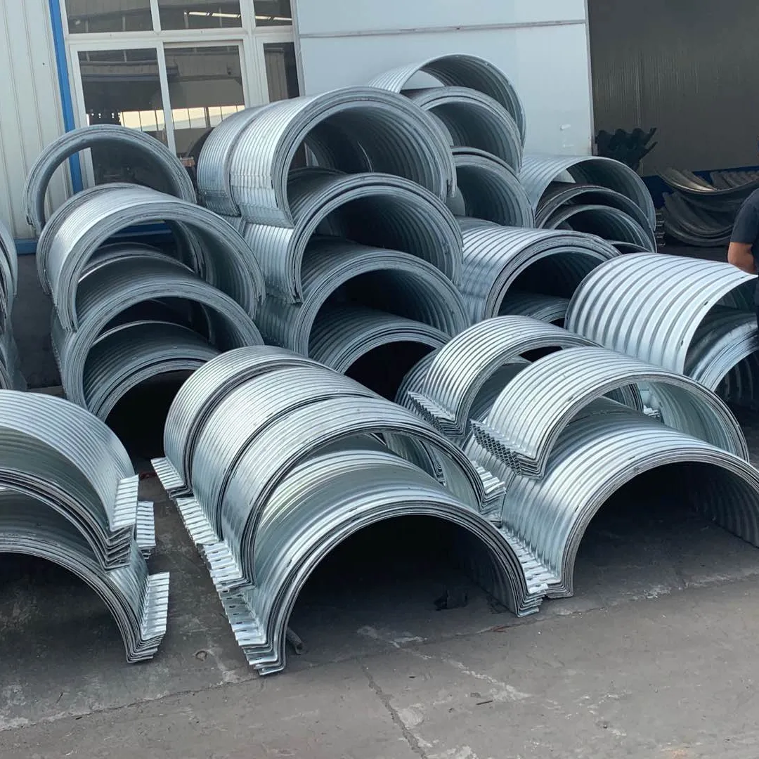 Multi plates assembled corrugated steel round plates culverts by factory supplier direct sale