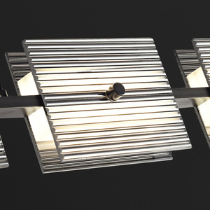 โคมไฟเส้นตรงสไตล์อิตาลี โพสต์โมเดิร์น มินิมอล สำหรับร้านอาหาร บาร์ เคาน์เตอร์ หรูหรา ทำจากทองแดงและกระจก - Product Image 4