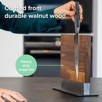 Support magnétique pour couteaux en acier inoxydable avec rangement multifonctionnel renforcé et robuste