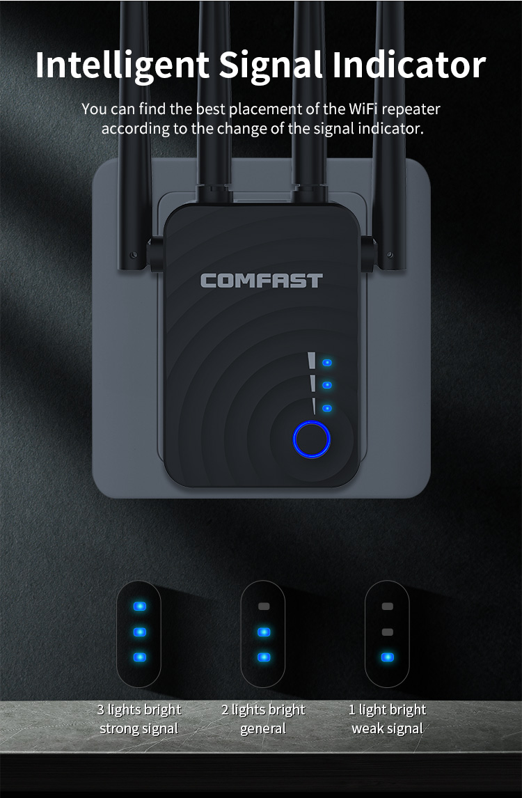 1200mbps 长 disatance wifi 扩展器网络助推器 wifi 范围 ap/中继器