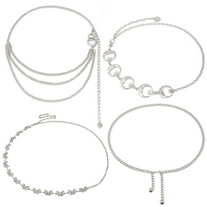 Conjunto de Cadenas de Cintura Doradas para Mujer, Cadenas Geométricas para el Cuerpo, Moda Hip Hop, Uso Diario, Aleación de Zinc, Modelo Y3-Y293 - Product Image 2
