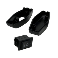 Interruptor de Cable en Línea 301, Interruptor Basculante de 3 Posiciones con Indicador LED, CA 240V 4A, para Lámpara de Noche y Electrodomésticos
