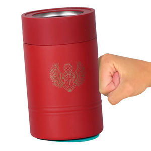 Bouteilles isothermes en acier inoxydable à double paroi de 12 oz avec ventouse, personnalisables avec logo, pour huile capillaire, idéales pour le camping - Product Image 1