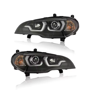 Conjunto de Faros Delanteros LED con Lente Bifocal Xenón para <span class=keywords><strong>BMW</strong></span> X5 E70 07-13, Luces de Circulación Diurna LED, Accesorios para Automóviles - Product Image 1