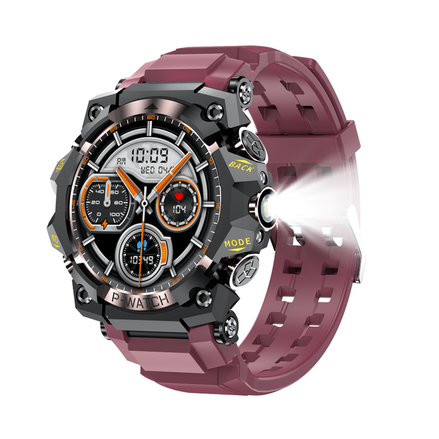 PG222 Outdoor Watch Smart 2025 PG222 Waterproof Heart Rate Flashlight 1.39 Inch Fashion Sport Smart Watches