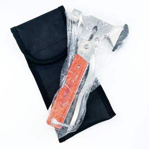 Outdoor Multi-Tool <b>Survival</b> Knife With <b>Axe</b> Pliers Hammer Stainless Steel Wood Handle 80pcs Compact Portable For Home Use - Product Image 2