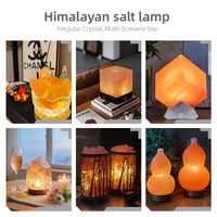 Lampe de sel de l'Himalaya très vendue, veilleuse décorative lumineuse, lampe de sel rose, les granules de sel rose sont utilisées pour les bains et les massages