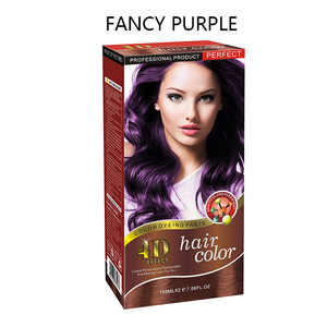 Crème colorante pour cheveux semi-permanente <span class=keywords><strong>de</strong></span> couleur rouge violet, marque privée OEM, salon professionnel, pour femmes - Product Image 2