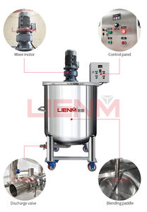 เครื่องผสมเครื่องสำอางขนาดเล็กแบบกำหนดเอง ถังผสมของเหลว 500 ลิตร พร้อมเครื่องกวน สายการผลิตน้ำหอม - Product Image 6