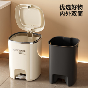 Abxtao Trash Can 15L Double Opening Sealed Lid Kitchen Bathroom Use - Product Image 4
