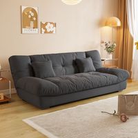 Sofá Cama de Tela Estilo Crema Moderno y Sencillo, Todo en Uno, de Doble Uso, para Apartamentos y Salas de Estar Pequeñas, Mueble Reclinable para el Hogar