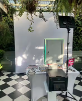 Cabine photo carrée en aluminium ipad Shell Surface Pro Mini Pc Pour mariage À vendre Station de cabine photo pour appareil photo reflex numérique