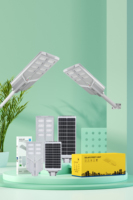 Nouveau lampadaire solaire LED tout-en-un ZL70 400W 500W en aluminium avec détecteur de mouvement, étanche IP65 pour usage résidentiel et en entrepôt