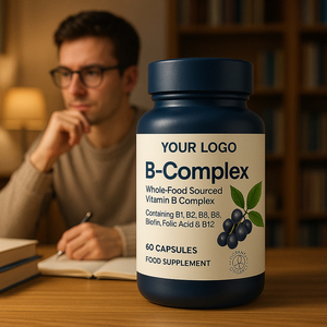 Cápsulas <span class=keywords><strong>de</strong></span> Vitamina B-Complex Natural, Potenciador <span class=keywords><strong>de</strong></span> Energía con B1, B2 y B12 para el Apoyo Inmunológico, Marca Privada, Suplementos Multivitamínicos <span class=keywords><strong>de</strong></span> Vitamina B - Product Image 5