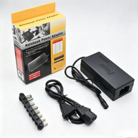 Adaptador de Corriente Universal de 12-24V 5A 96W con 7 Velocidades Ajustables y Enchufe EU US UK con 8 Puntas para Laptop, Precio de Fábrica